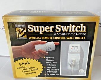 Blackstone Int Super Switch Smart Home Device Wireless Control Wall Outlet