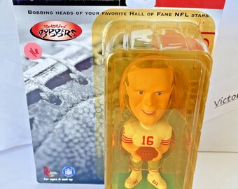 Vintage 1999 Joe Montana San Francisco 49ers Bobbin Bobber Bobblehead