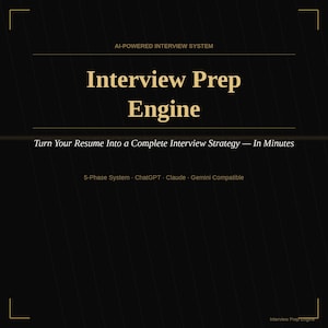 AI Interview Prep System Executive Interview Questions Behavioral Interview Salary Negotiation VP Director Senior Leader Job Offer