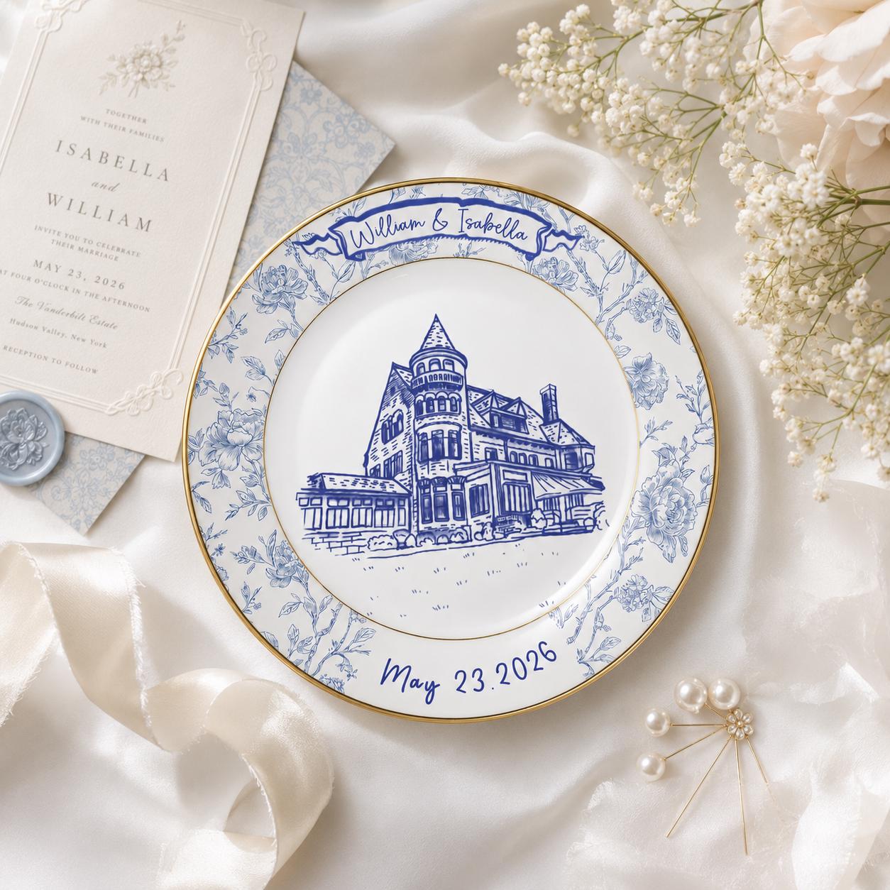 青と白の皿 - Etsy 日本