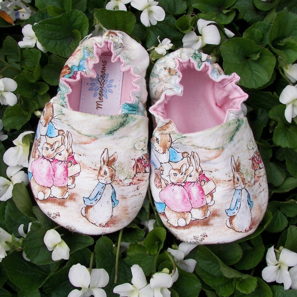 PETER RABBIT and family Baby Shoes--Beatrix Potter