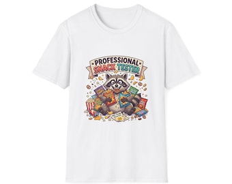 Professional Snack Tester Raccoon PNG, Retro Snacks Clipart (Digital Download)