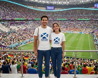 Maglietta Scozia Coppa del Mondo 2026, maglietta per tifosi di calcio con bandiera scozzese (download digitale)