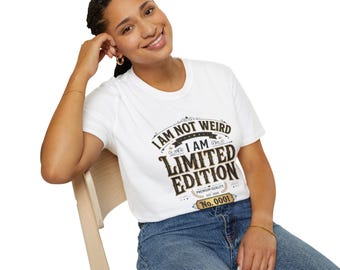 Non sono strano, sono un'edizione limitata PNG, design vintage divertente per t-shirt, citazione sarcastica retrò, download digitale per sublimazione, stampa diretta