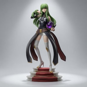 Code Geass Neko STL File, 3D Print Figurine Model