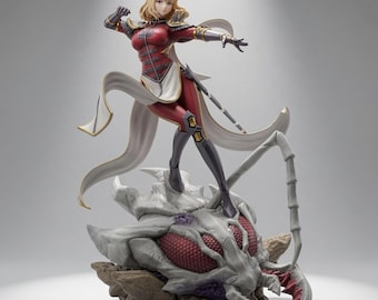 Cha Hae-In Solo Leveling 3D STL-fil, figur för 3D-utskrift