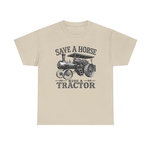 馬を救え、トラクターに乗ろうTシャツ、ケース蒸気機関トラクターTシャツ、アンティークトラクターシャツ、蒸気ショーギフト、農家向けファームヘリテージアパレル