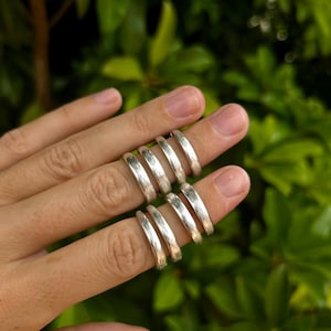 Vintage silver fork rings