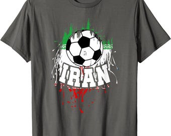 Iran Soccer T-Shirt, Iranian Football Fan Jersey, Persian Futbol Team Pride Shirt, Vintage Sports Apparel, 2026 Tournament Unisex Tee