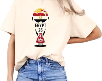 Egypt 2026 Soccer Tournament Fan Shirt, National Pride Jersey, Game Day Apparel