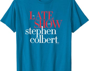 Stephen Colbert Late Show T-Shirt, Retro Political Humor Tee