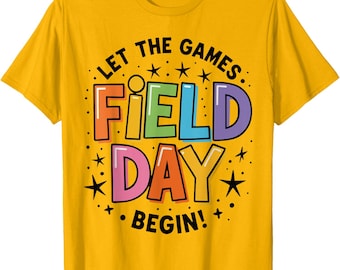 Field Day T-Shirt: Let The Games Begin, passendes Schulsport-T-Shirt