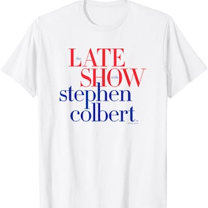 Stephen Colbert Late Show T-Shirt, Retro Political Humor Tee
