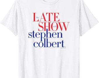 Stephen Colbert Late Show T-Shirt, Retro Political Humor Tee
