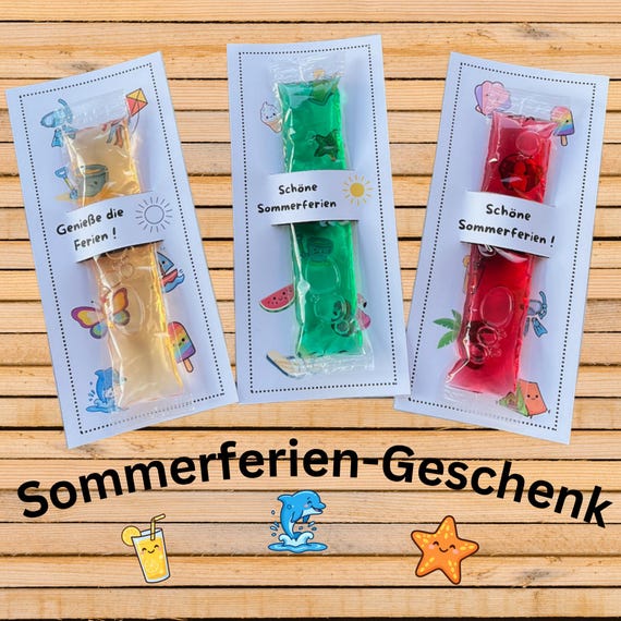 Sommerferien Geschenk Grundschule | Vorlage zum Ausdrucken | Abschied Schule | Digital Download PDF | Wassereis Geschenk