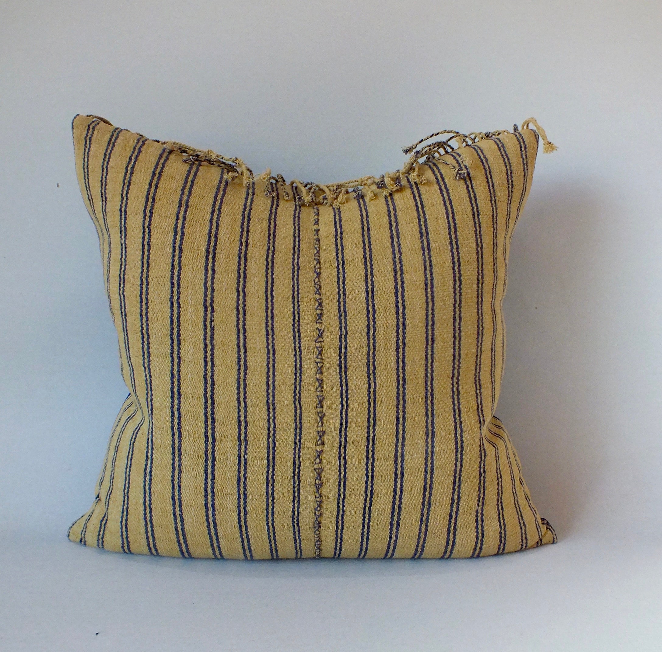 Blue and Yellow sofa cushion cover Hand woven decorative Etsy