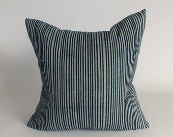 Indigo Batik Blue Sofa  Pillow Cover  ethnic textile Throw pillows Decorative Lumbar Pillows Sofa-chair  Living room Home decor couch Accent