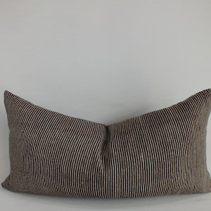 Brown white Striped Sofa Pillow Cover decorative Throw Cushions  Hand-woven Chom Tong Fabrics Accent Pillow Boho  Sofa Cushions