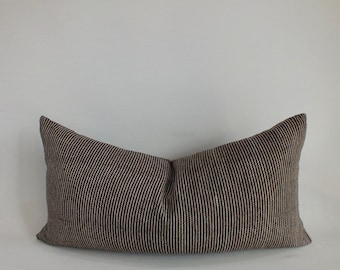Brown white Striped Sofa Pillow Cover decorative Throw Cushions  Hand-woven Chom Tong Fabrics Accent Pillow Boho  Sofa Cushions
