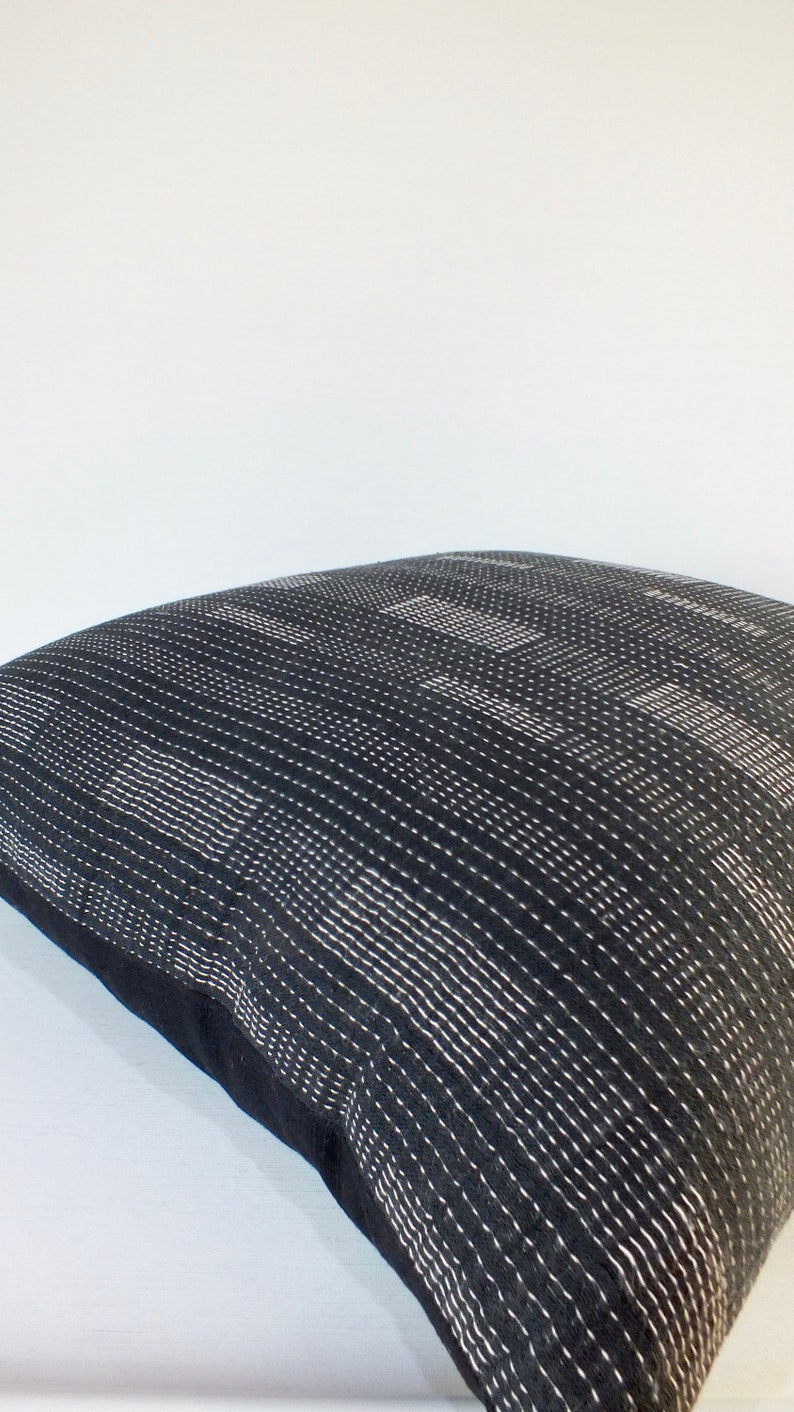 Black white stripes Ethnic Cushions cover Handmade Fabrics Etsy