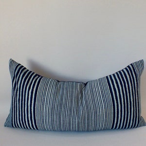Blue Pillow Batik Textile Decorative Cushion Lumbar cushion Sofa Couch Cushion Scatter bed Cushions Bedroom Bolster Living room  home decor