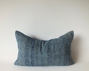 Batik Cushion case Throw cushions Ethnic Navy Blue Fabric Handprinted Cushion cover Decorative Pillow Lumber living room soda couch