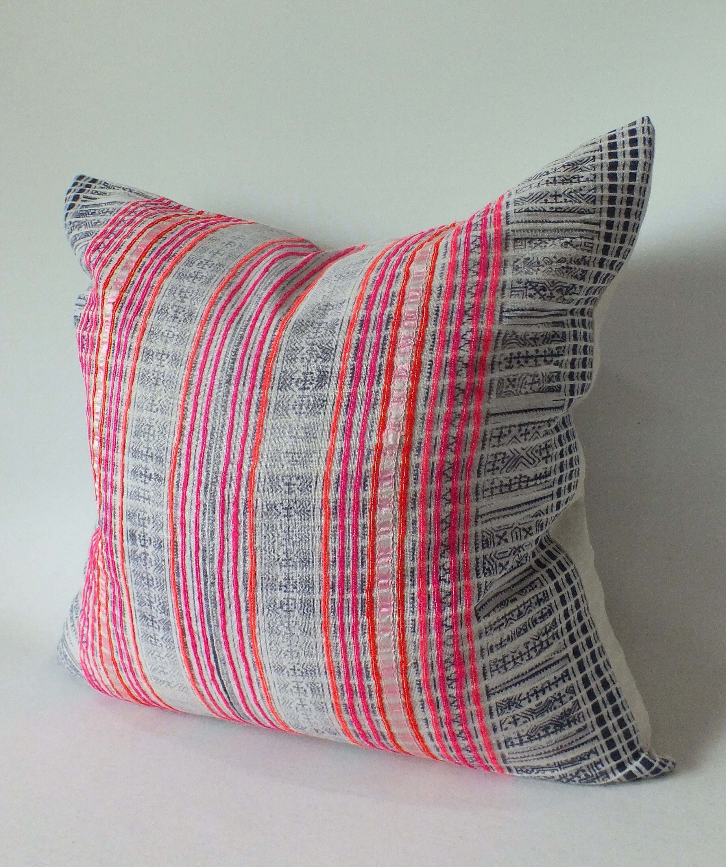 Decorative Sofa Pillow Cover Grey and Pink Throw Pillow Case Etsy UK