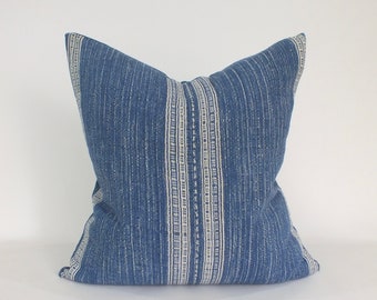 Blue and white  Hand woven decorative Sofa Cushions Lounge pillows Home decor Bohemian Textile  Ethnic  Pillow Case throw cushion cover