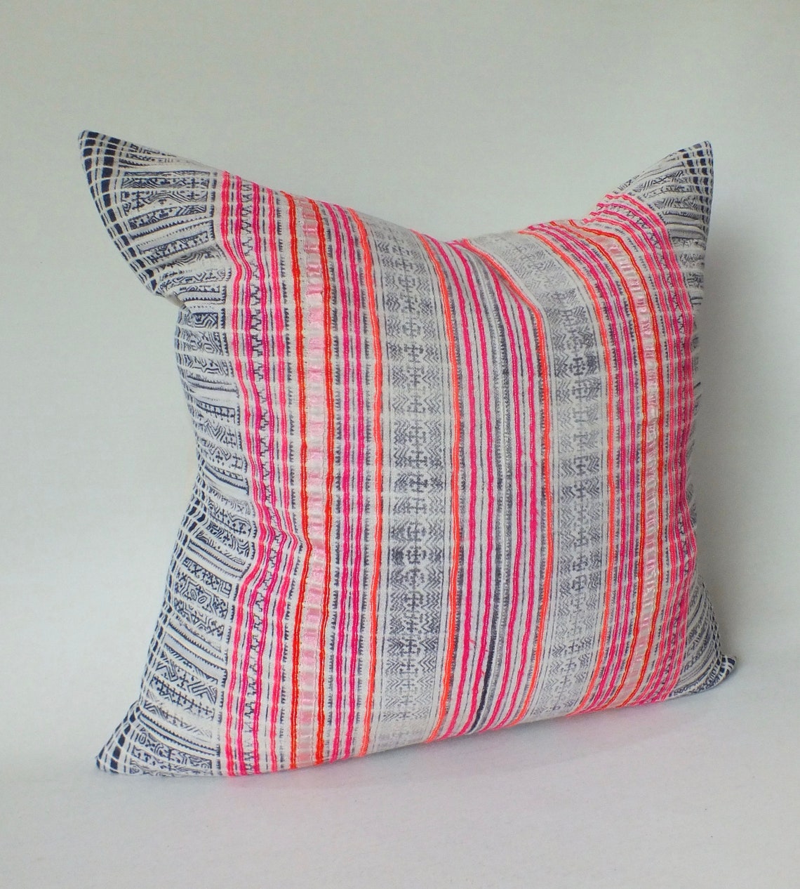Decorative Sofa Pillow Cover Grey and Pink Throw Pillow Case Etsy UK