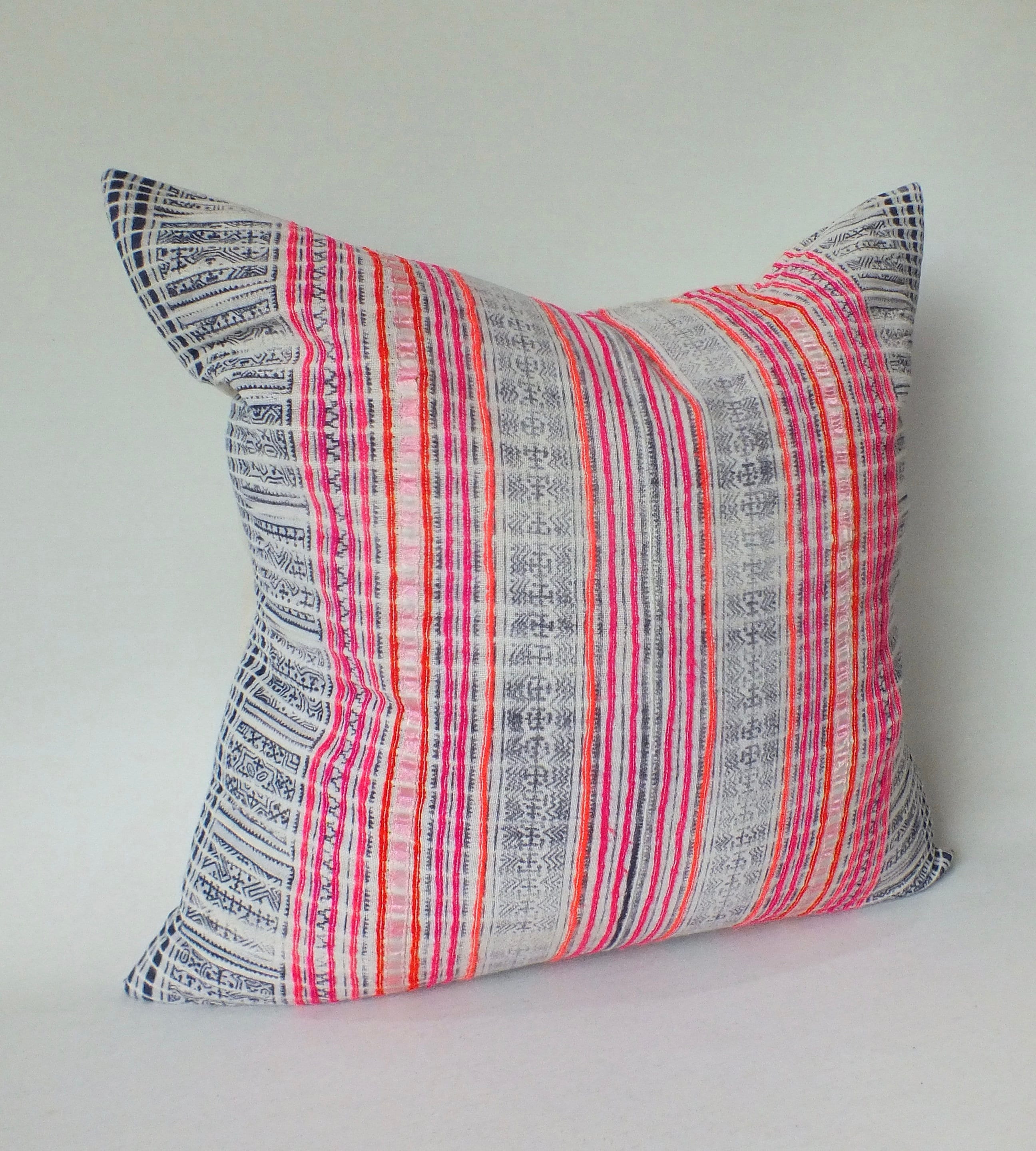 Decorative Sofa Pillow Cover Grey and Pink Throw Pillow Case Etsy UK