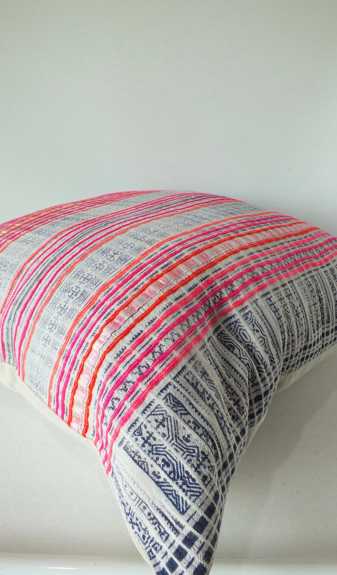 Decorative Sofa Pillow Cover Grey and Pink Throw Pillow case Etsy