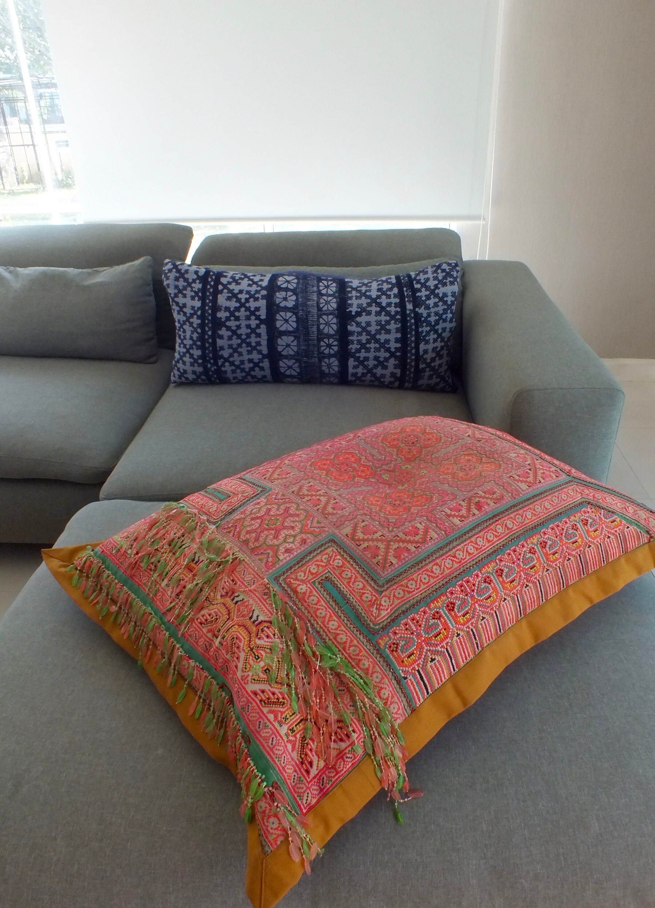 クッション・座布団 hobo CUSHION L UPCYCLED US ARMY CLOTH CUSHION L UPCYCLED US ARMY CLOTH | hobo