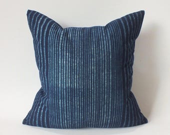Sofa Cushions Indigo Batik Lumbar Pillow Ethnic Hmong Textile  Decorative throw cushion Pillowcase  Home decor