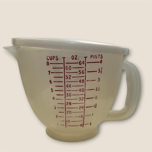 Tupperware Classic 2L Metric / Imperial Messbecher 1998-2004 eingestellt