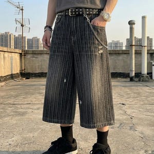 Y2k Striped Shorts - Etsy