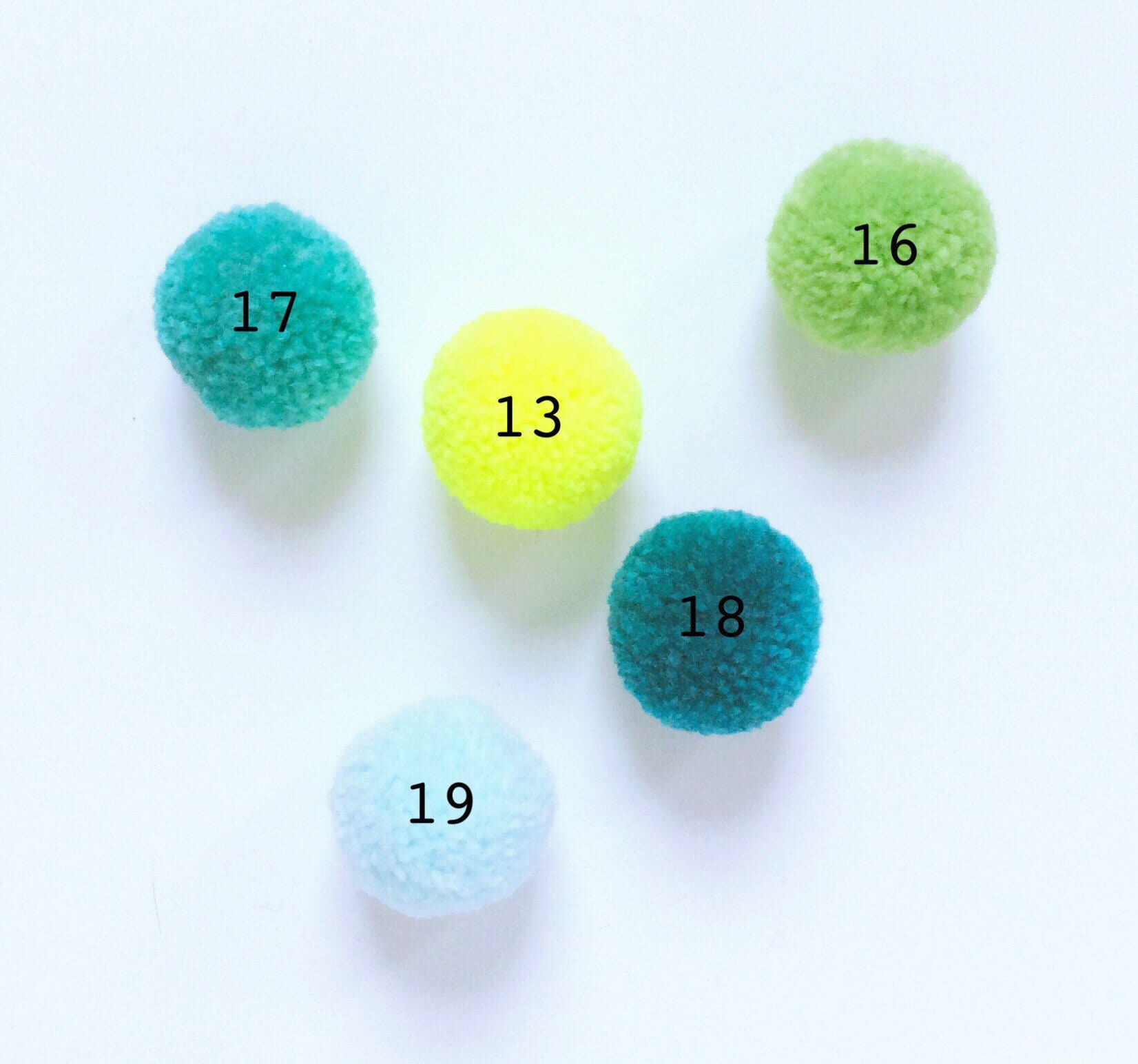 Pom Poms choose from 4 sizes Etsy