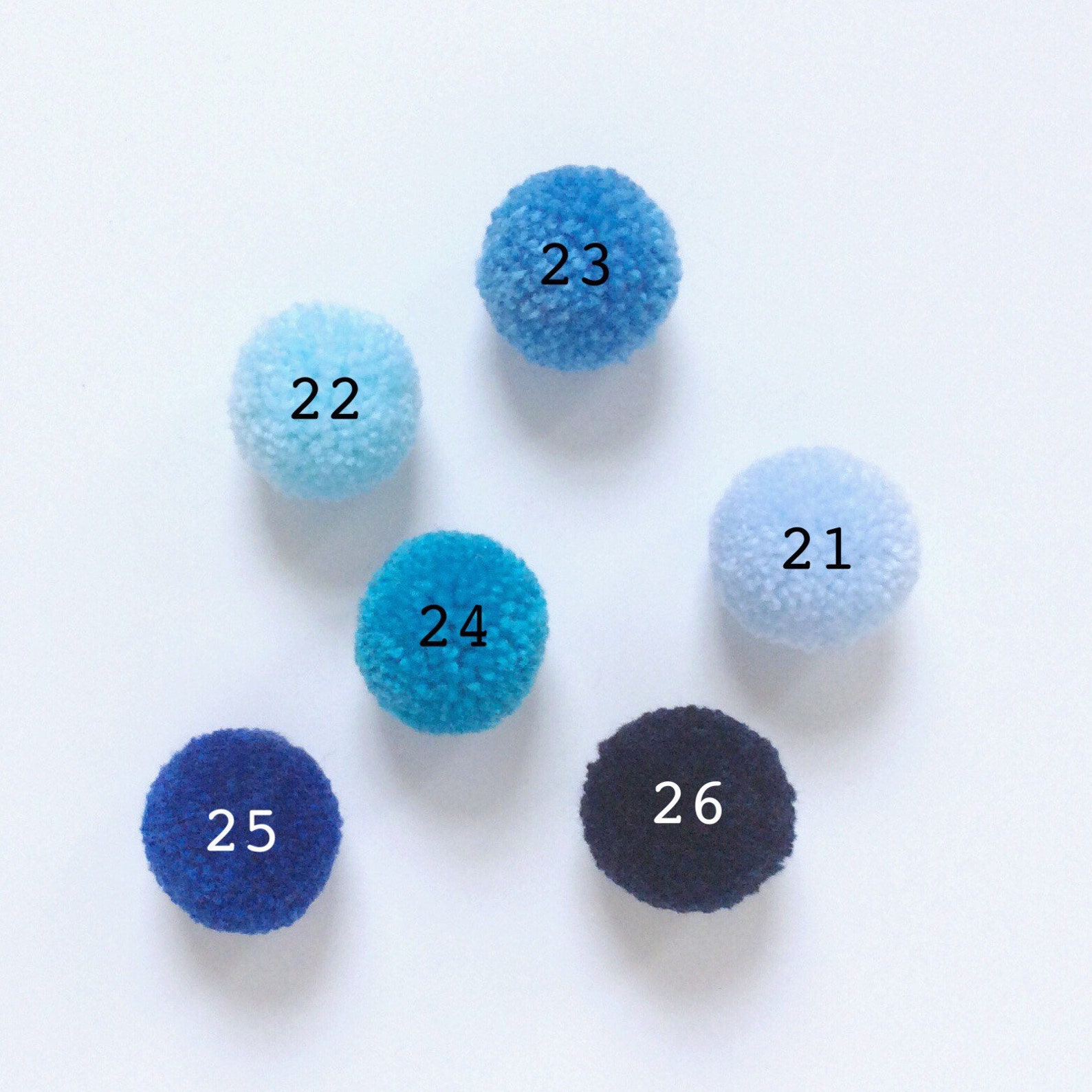 Pom Poms choose from 4 sizes Etsy