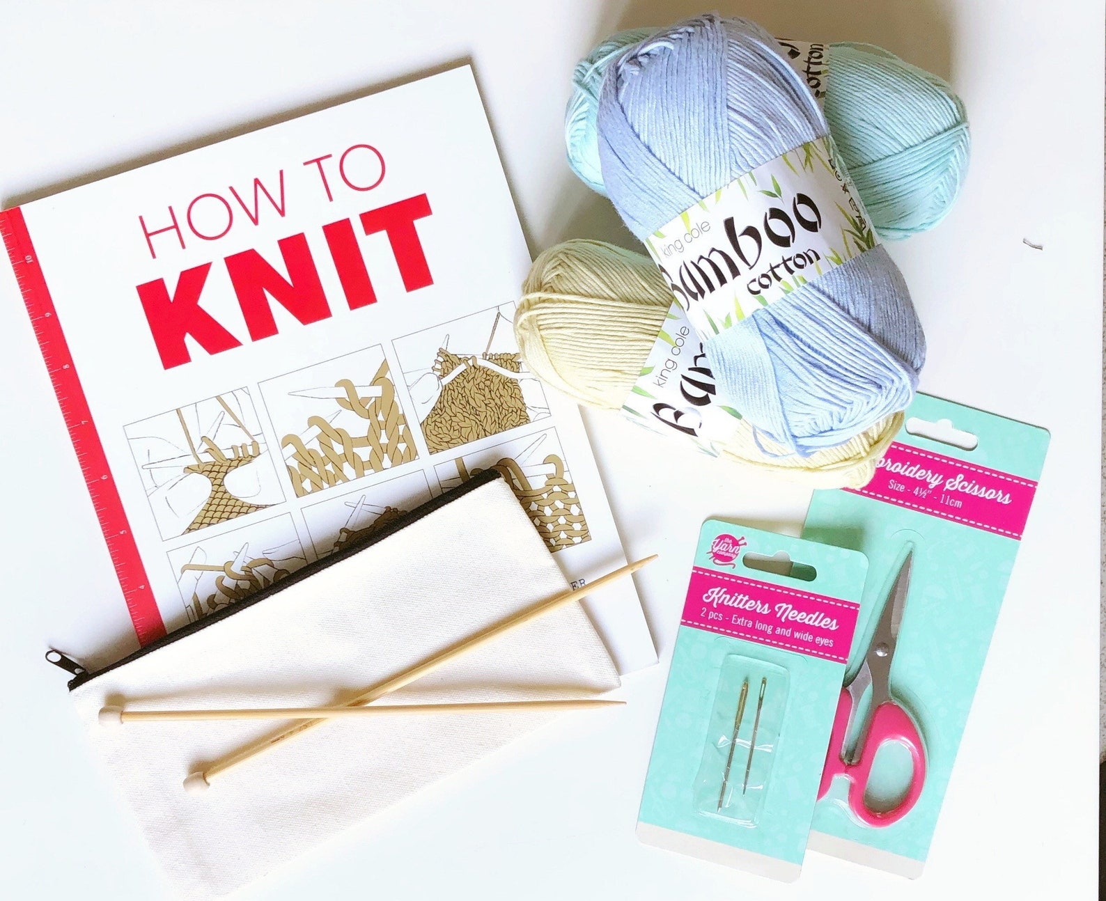 Beginners knitting kit learn to knit Etsy