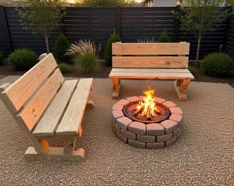 DIY Outdoor Bench Plans – Easy Beginner-Friendly Woodworking Project (PDF Download)