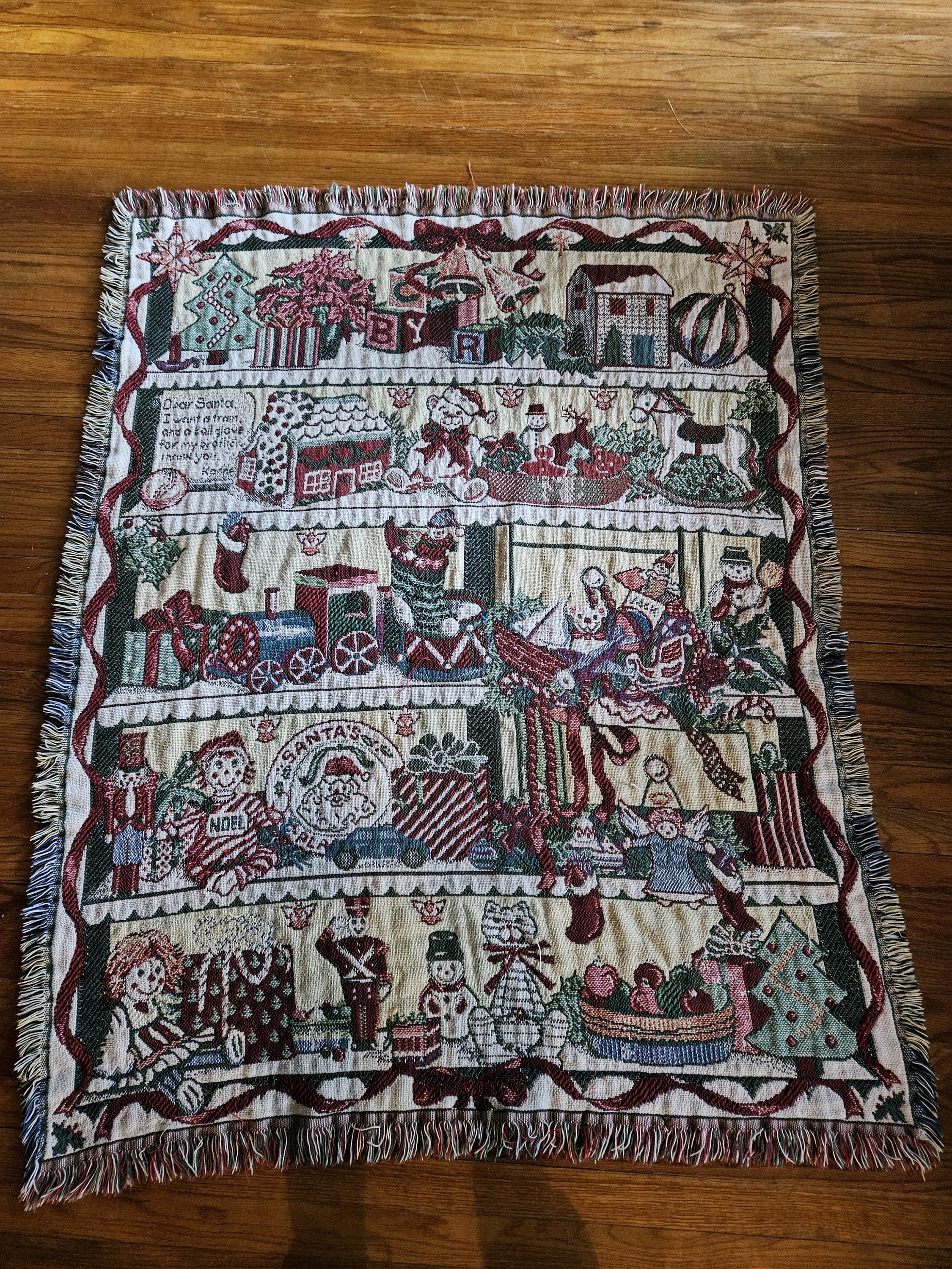 Vintage Crown Crafts Blanket - Etsy