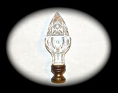 Waterford Acorn Finial Crystal with Brass Ireland