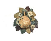 Hubley Door Knocker Pear and Blooms Wonderful Vintage Good Color
