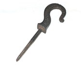 Hammered Iron Lamp Hook Antique