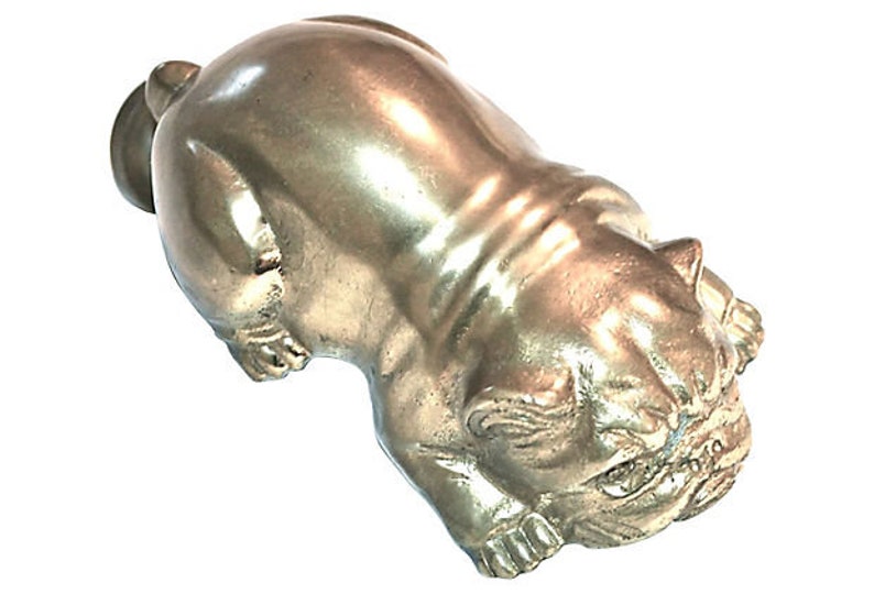 Big Bulldog Vintage Knocker Brass Fiercely Sweet