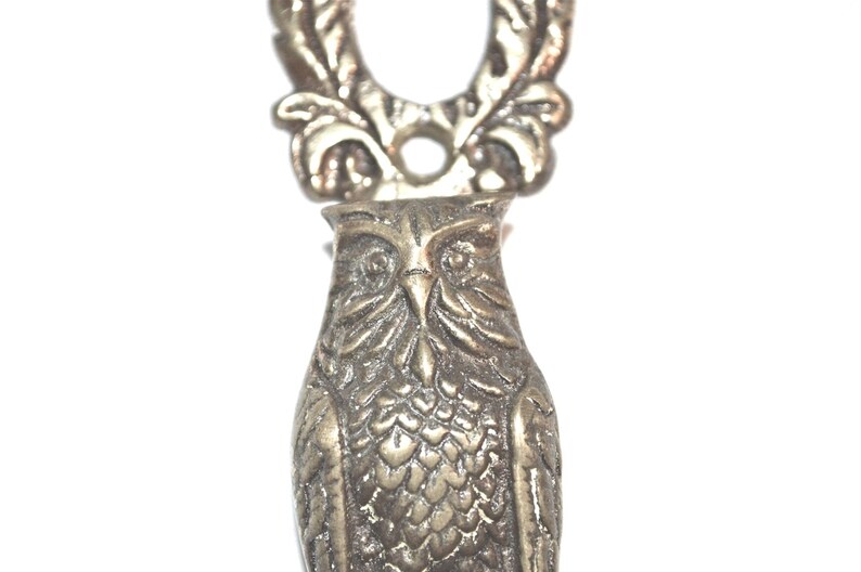 Sweet Owl British Brass Door Knocker Whoooo/'s There?