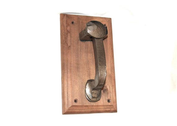 Iron Railroad Spike Door Knocker Vintage
