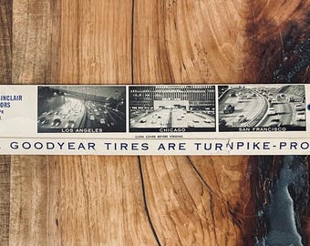 Vintage Goodyear tires turnpike matchbook extra long full lineup unused new old stock