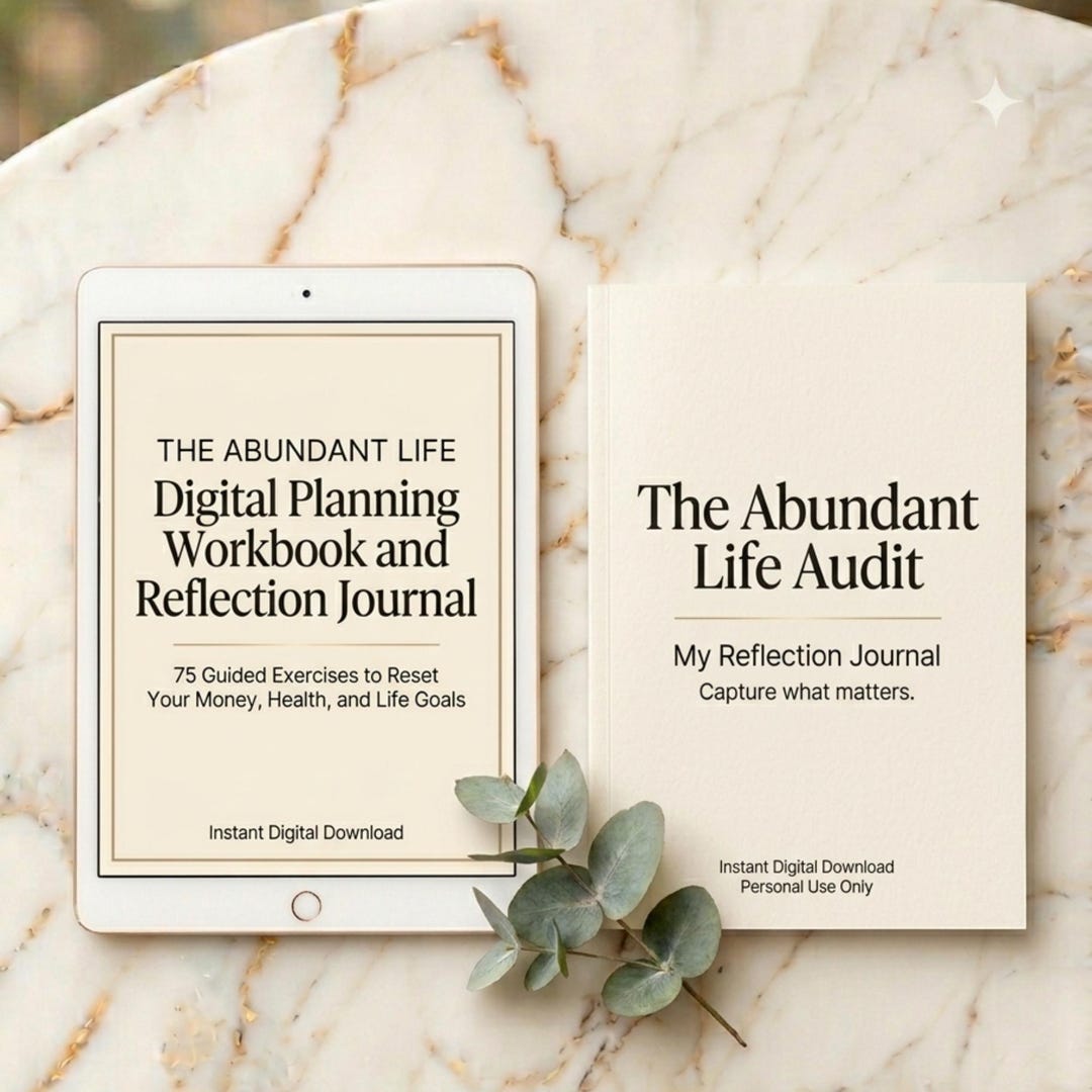 Abundant Life Planning Workbook and Reflection Journal (digital ...