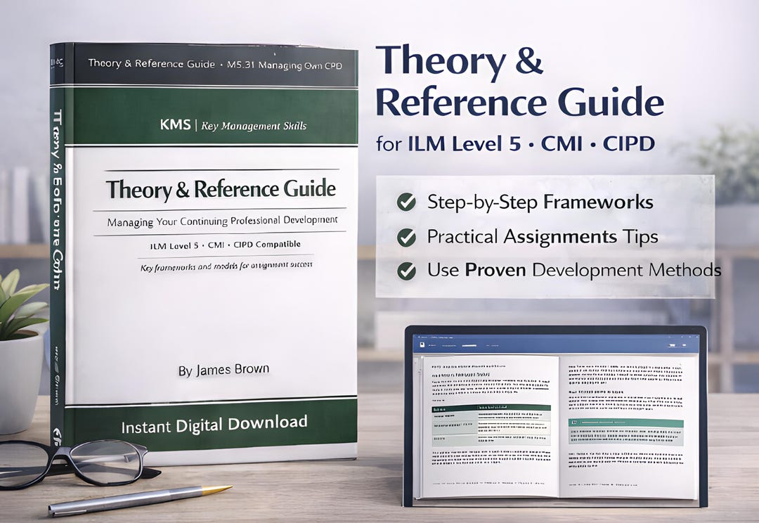 Ilm Assignment Examples ILM Level 5 Theory Guide | CMI & CIPD Compatible | Management Study ...