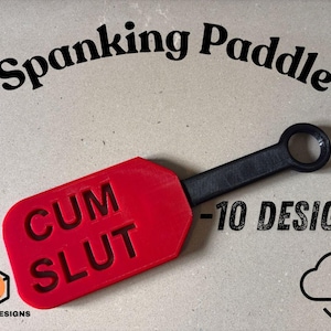 Spanking BDSM Paddle STL Bundle | 3D Printable Adult Game Prop, Novelty Gift (Digital Download)